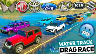 GTA 5: Indian SUV & SEDAN Cars 🔥 COLD WATER TRACK DRAG RACE🥶 GTA 5 MODS! GTA 5 INDIAN CAR!