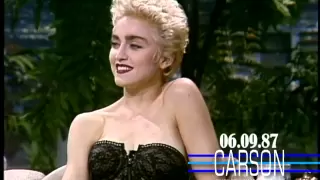 Madonna Flirts in Her 1st Talk Show Interview on Johnny Carson's Tonight Show 1987