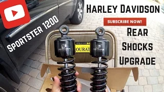 Rear Shocks Install and Upgrade for Harley Davidson Sportster 1200