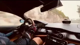 Rimac Nevera driving 230 km/h on a public road