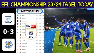 EFL Championship Table Updated Today¬LEICESTER CITY PROMOTED TO PREMIER LEAGUE¬EFL Championship23/24