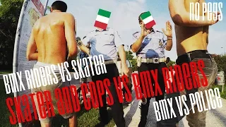 СКЕЙТЕР ВЫЗВАЛ ПОЛИЦИЮ | BMX RIDERS VS COPS AND SKATER | Skater call the cops | Bmx vs police |
