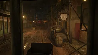 Riding the Tram Through Saint Denis at Night | Breathtaking Timelapse in Red Dead Redemption 2