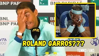 Rafael Nadal "I'm living with that Injury" - Rome 2022 (HD)