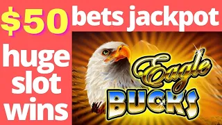 EAGLE BUCKS EPIC WIN BIGGEST JACKPOTS PLAYING $50 SPINS AND WINNING BEST EAGLE BUCKS SLOT HANDPAYS