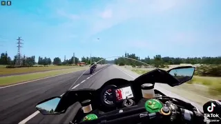 Kawasaki Ninja H2 crash