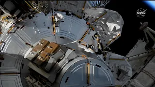 NASA astronauts Kate Rubins and Victor Glover will exit the orbital lab’s Quest airlock  about 6 am