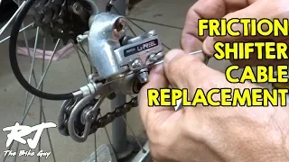 How To Replace Shift Cables On Bike With Friction Shifters