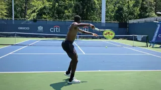 Frances Tiafoe - Court Level Practice [4k 60fps]