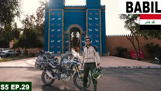 4300 Years Old City of Babylon 🇮🇶 | S05 EP.29 | PAKISTAN TO SAUDI ARABIA MOTORCYCLE