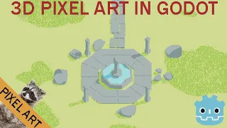 How to make 3D Pixel Art in Godot!  (godot 3.X)