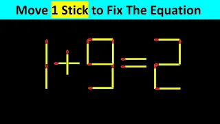 Improve IQ - Fix The Equation #matchstickpuzzle #simplylogical