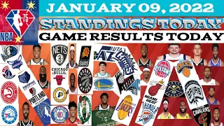 NBA STANDINGS TODAY (JANUARY 9, 2022) | NBA GAME RESULTS TODAY