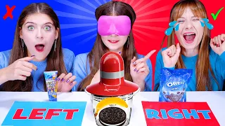 ASMR Left Ot Right Cocktail Mix Challenge | Eating Sounds LiLiBu