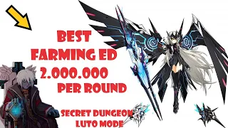 [Elsword] Best Farming ED 2M per round Elsword 2020 | Secret Dungeon Luto mode