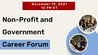 Non-Profit and Government Career Forum