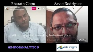 Mr Savio Rodrigues in an informal chat with Mr Bharath Gopu