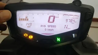 How to set RPM/ clock settings in Apache RTR 200 4v bs6/ Set RPM blinker