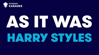Harry Styles - As It Was (Karaoke With Lyrics)@StingrayKaraoke