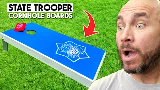 Game On Coppers! Making Custom Cornhole Boards for a Trooper!