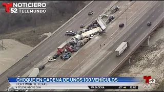 Accidente Automovilístico en Cadena│Texas