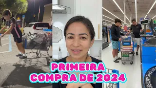 PRIMEIRA COMPRA DE SUPERMERCADO DE 2024 NO WALMART DOS ESTADOS UNIDOS