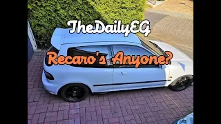 TheDailyEG | Back From Paint | New Recaro Seats Install