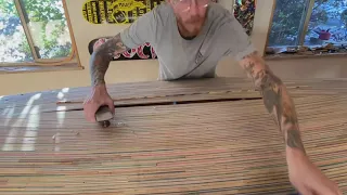 I’m building a canoe out of recycled skateboards: The whisky plank