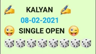 kalyan 08/02/2021 single Jodi trick don't miss second touch line ( #bgsattamatka ) 2021