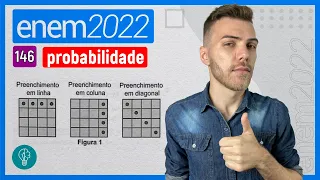 ENEM 2022 - Q146 - Em um jogo de bingo, as cartelas contêm 16 quadrículas...- PROBABILIDADE