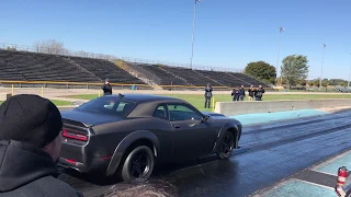 DiabloSport Tuned Twin Turbo Dodge Demon 1/4 Mile, New Record