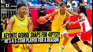 "The SMOOTHEST Game In HS!?" Keyonte George SNAPS For 41Pts! He's a 5-Star For A Reason!