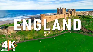FLYING OVER ENGLAND 4K - Video Ultra HD - Scenic Relaxation Film with Relaxing Music