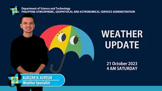 Public Weather Forecast issued at 4AM | October 21, 2023