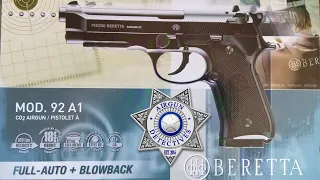 Beretta 92A1, Full Auto, Co2, .177, Blowback BB Pistol "Full Review" by Airgun Detectives