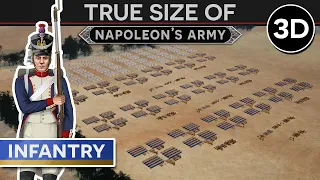 True Size of Napoleon's Army  - The Infantry [c. 1808] 3D DOCUMENTARY