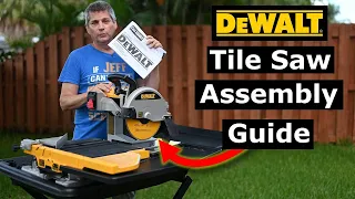DeWalt D24000 Wet Tile Saw Setup/Assembly Instructions User Guide