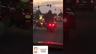 Delivery Driver Runs Into The Mongols MC #viral #biker #motorcycleclub #hotfacts #deliverydriver
