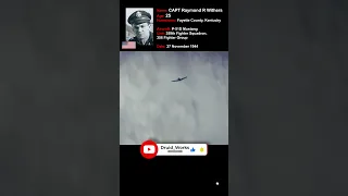 WW2, Dogfight: P-51 Mustang Blows Wing Off Bf 109 | 60fps, Colorized, Sound Design, AI Enhanced