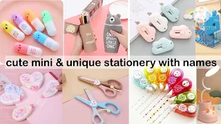 Types of mini cute & unique stationery items with names ||trendy fashion