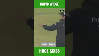 Huge Sixes By David Wiese #HBLPSL8 #SabSitarayHumaray #SportsCentral #Shorts ML2L