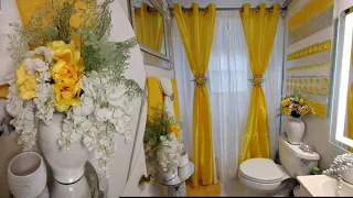 Come Decorate with Me New Spring Bathroom Tour 2023!! Sponsorship by Ray Entreprises | Bathtub Caddy