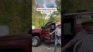 How Dodge guys clean their truck!!!!