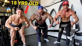 SUPERHUMAN CHEST WORKOUT WITH 18 YEAR OLD TRISTYN LEE AND HIS BROTHER MEXICAN LEE