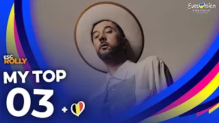 Eurovision 2023 | My Top 3 - NEW: 🇧🇪