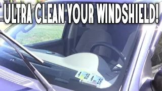 THIS IS HOW YOU CLEAN YOUR WINDSHIELD FOREVER!