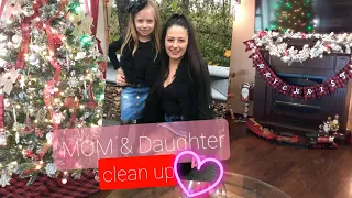 MOM & Daughter Clean with me Gypsy Mobile Home cleaning MOTIVATION