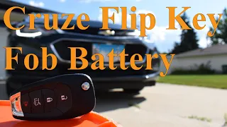 Chevrolet Cruze (2016-2019) – Replace Key Fob Battery (GM Flip Key)