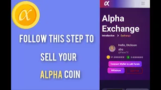 Alpha Network - Follow This Step To Sell & Withdraw Your Alpha Token.