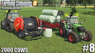 Cutting Clover & Alfalfa for Silage | 2000 Cows Farm | Farming Simulator 19 | #8